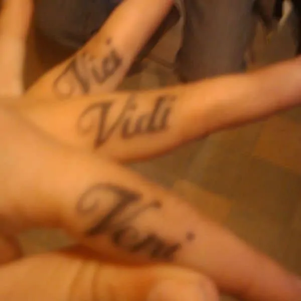 Tattoo uploaded by akshatupadhyay72 • veni vidi vici • Tattoodo