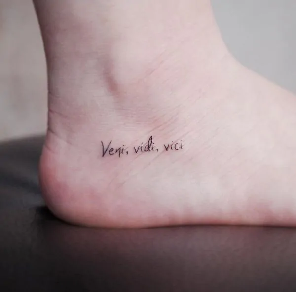41 Veni Vidi Vici Tattoo Designs with Meaning