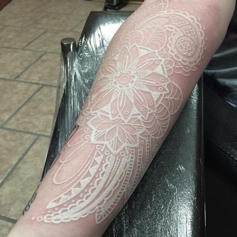 White Ink Sleeve Tattoos Ideas Tattoos Spot