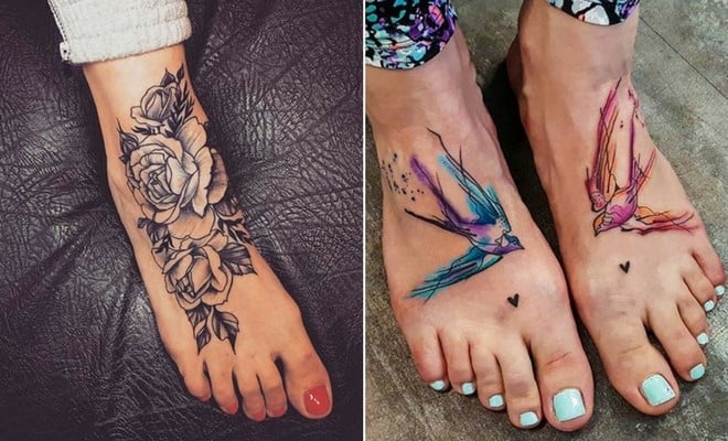 Tattoo foot tattoo hi-res stock photography and images - Alamy
